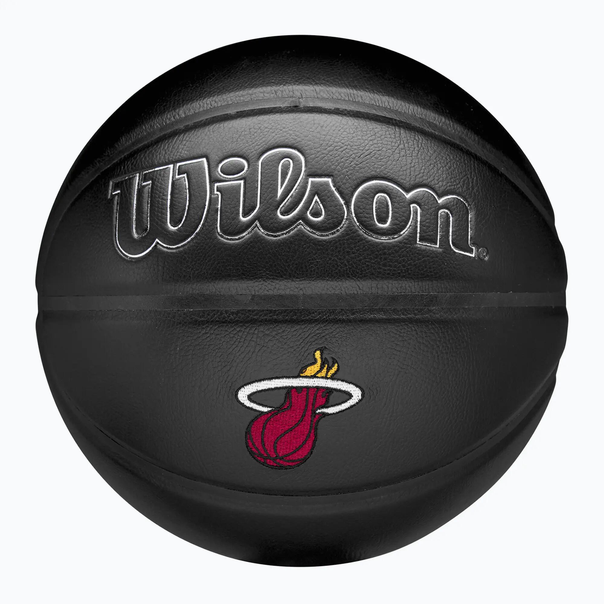 Piłka do koszykówki Wilson NBA Team Premiere Miami Heat black rozmiar 7 1/7