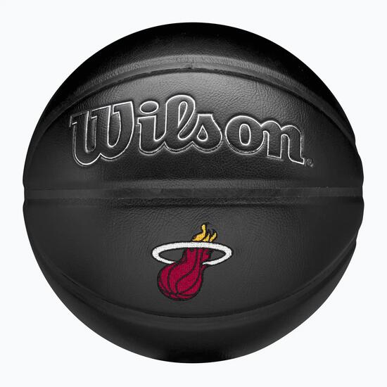 Piłka do koszykówki Wilson NBA Team Premiere Miami Heat black rozmiar 7