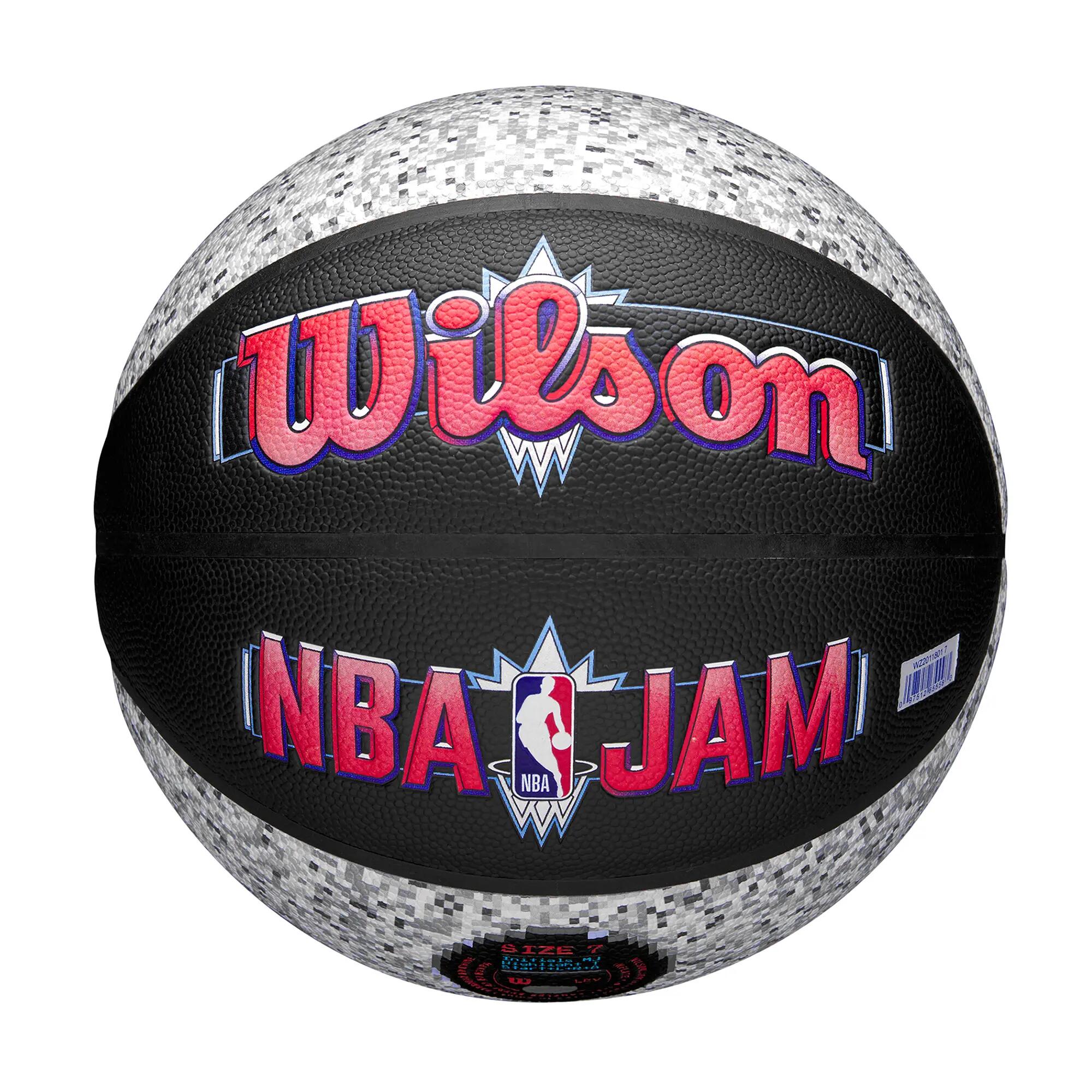 Piłka do koszykówki Wilson NBA Jam Indoor Outdoor black/grey rozmiar 7 7/7
