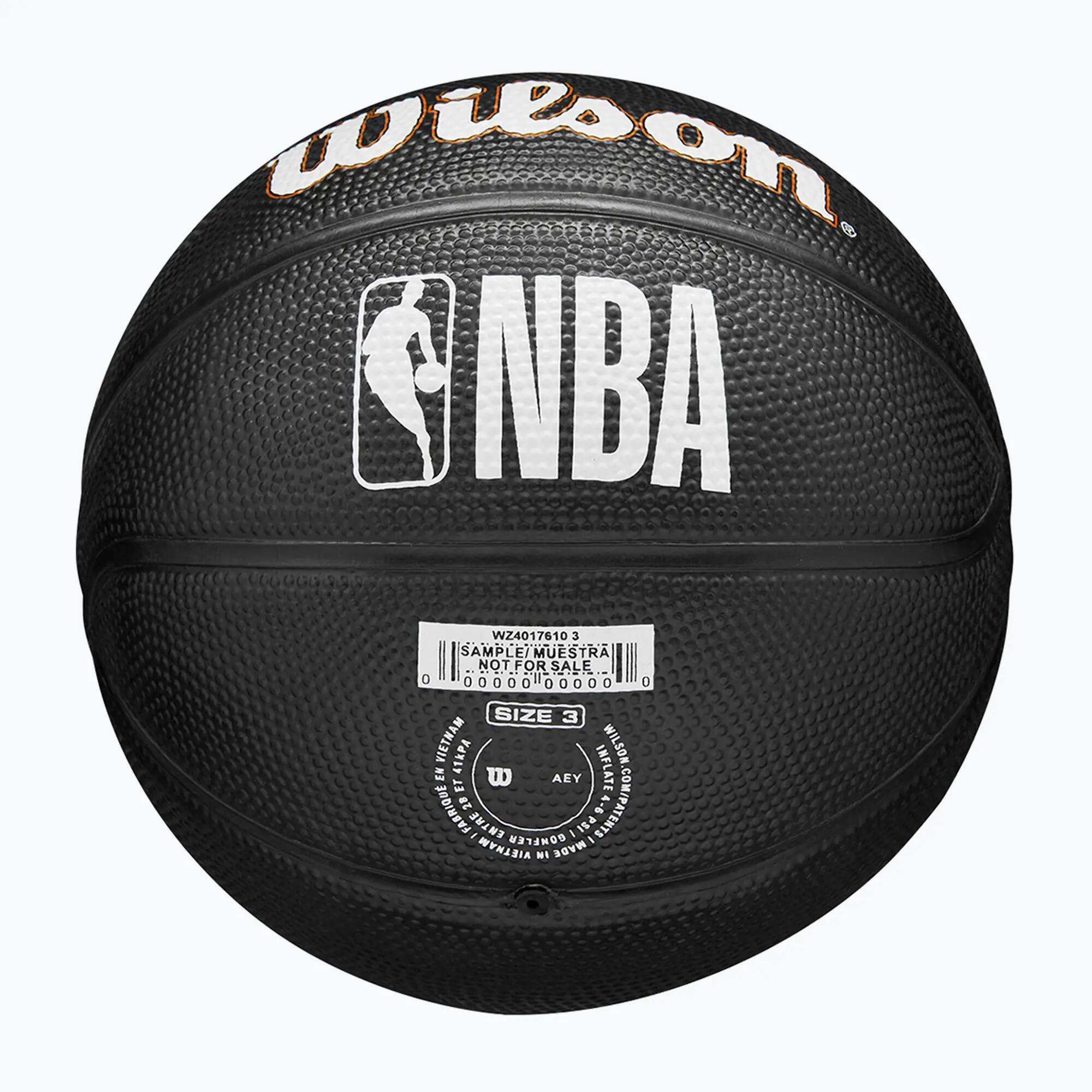 Piłka do koszykówki dziecięca Wilson NBA Team Tribute Mini New York Knicks black 6/7