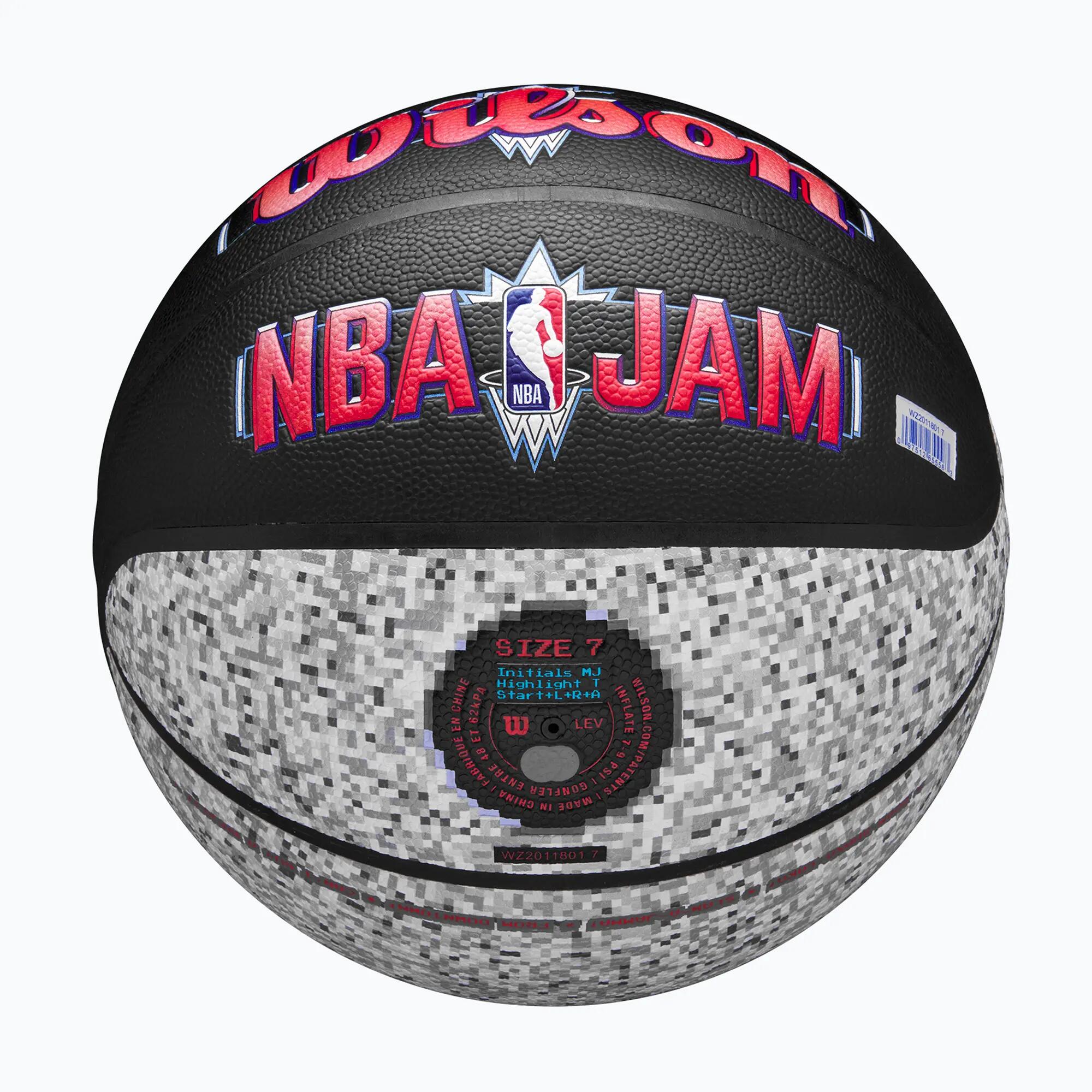 Piłka do koszykówki Wilson NBA Jam Indoor Outdoor black/grey rozmiar 7 5/7
