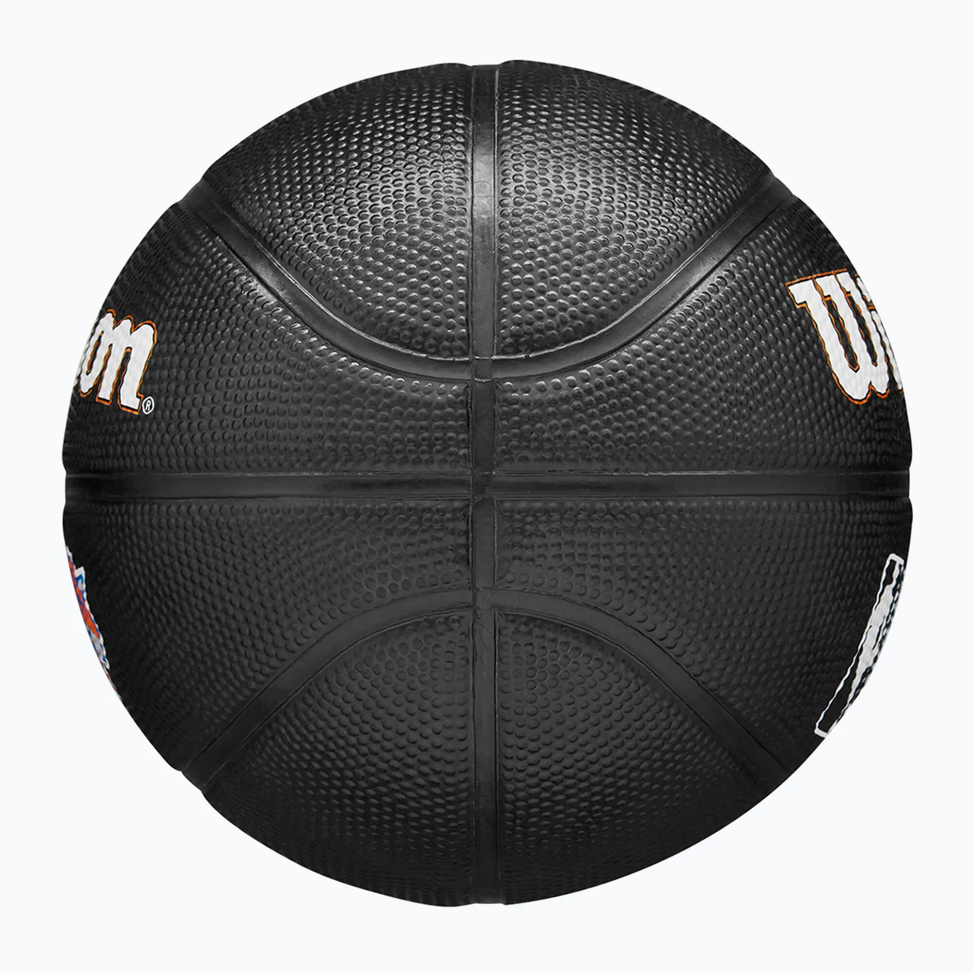 Piłka do koszykówki dziecięca Wilson NBA Team Tribute Mini New York Knicks black 4/7