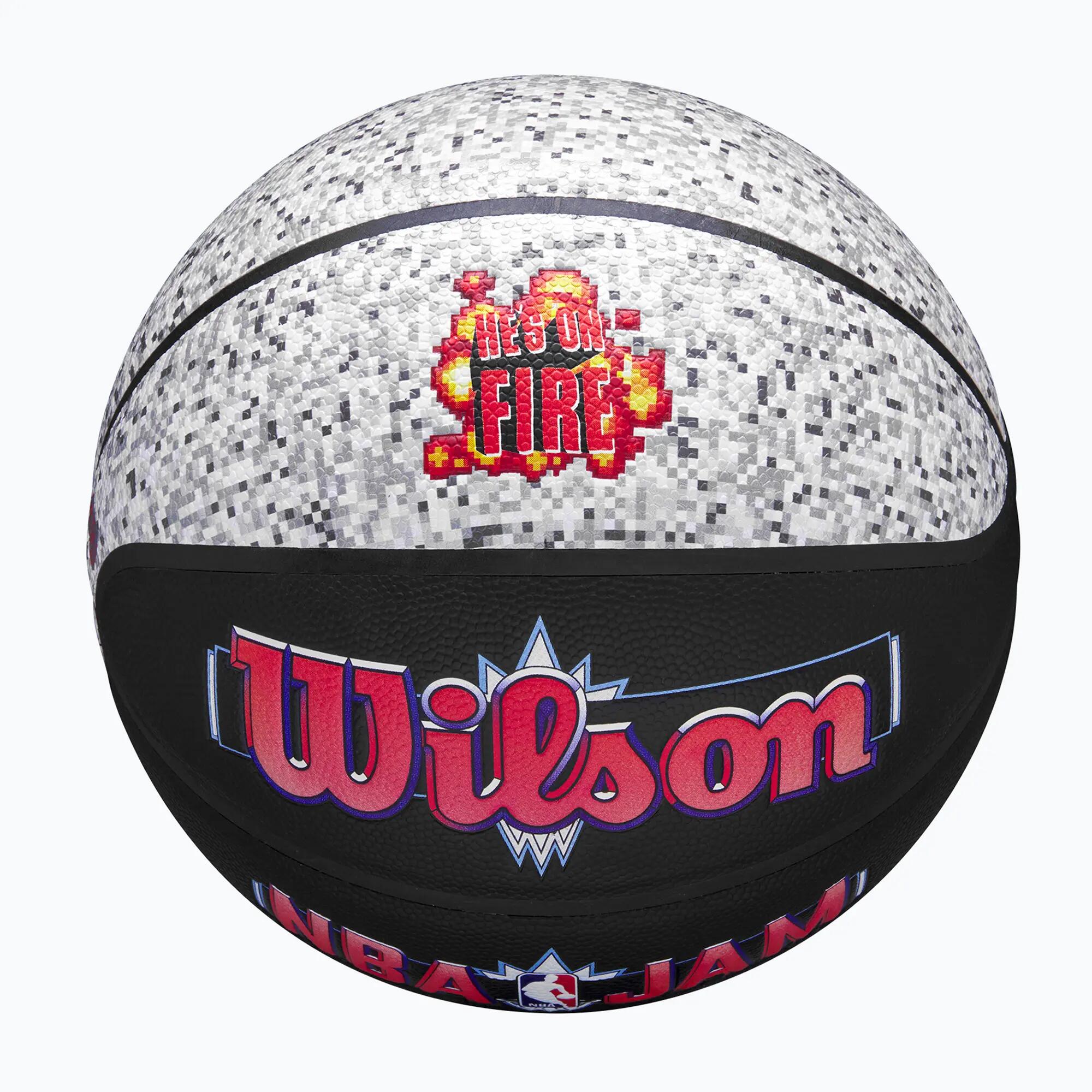 Piłka do koszykówki Wilson NBA Jam Indoor Outdoor black/grey rozmiar 7 4/7