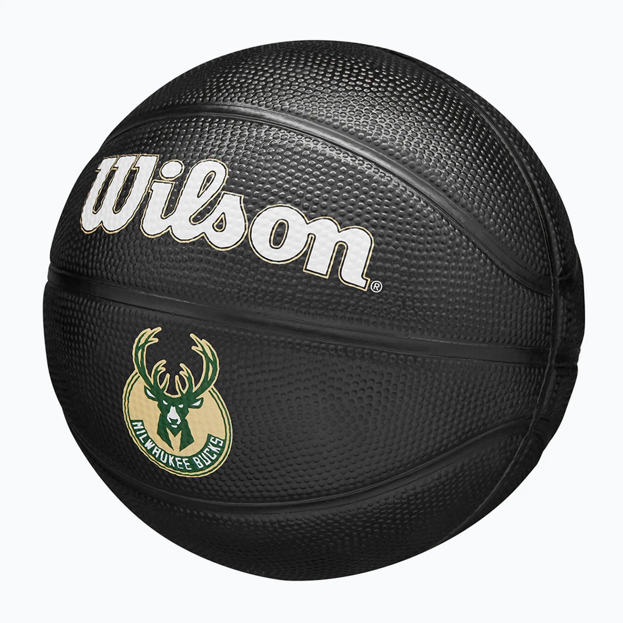 Mini bola de basquetebol Milwaukee Bucks para crianças/jovens Team Tribute 3/7