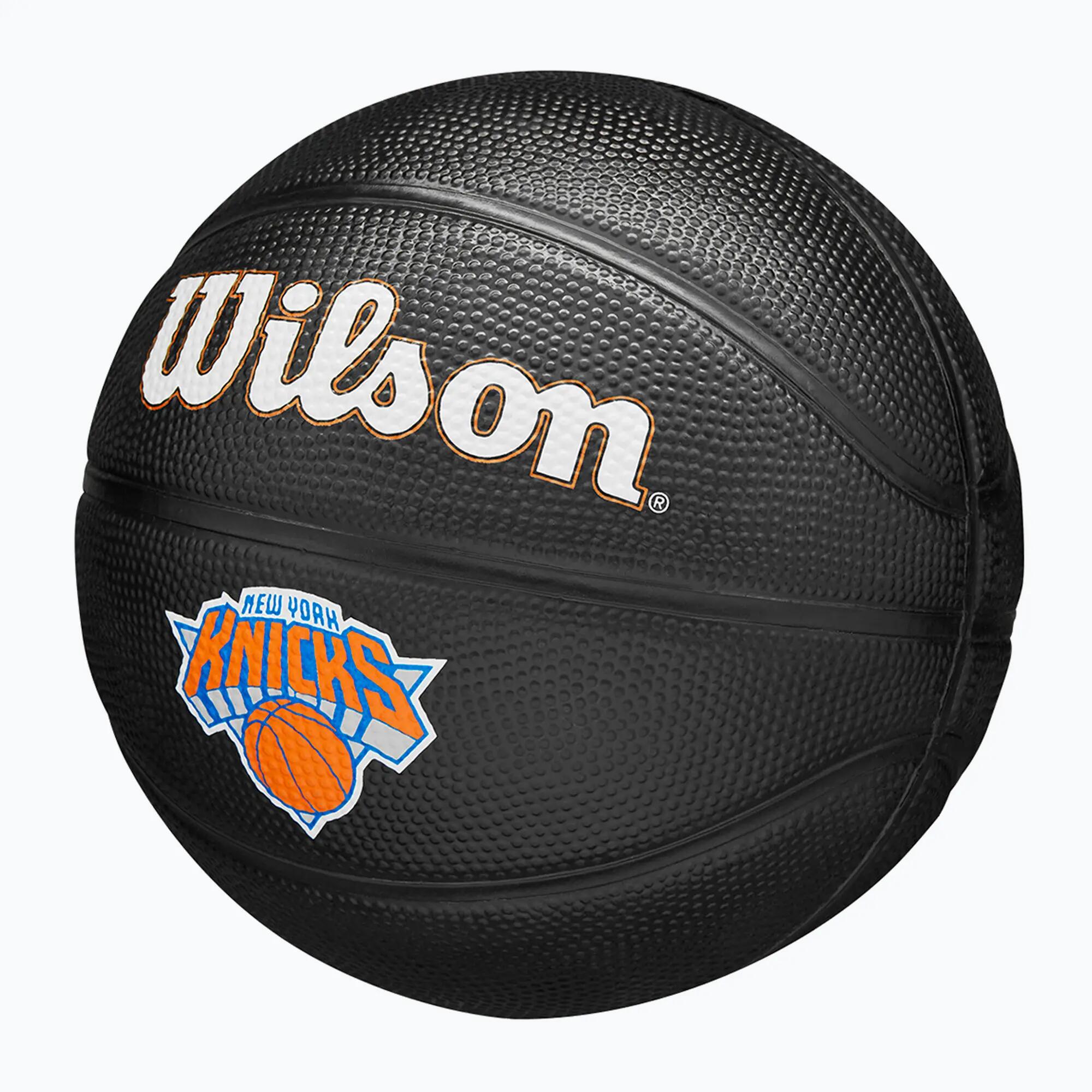 Piłka do koszykówki dziecięca Wilson NBA Team Tribute Mini New York Knicks black 3/7