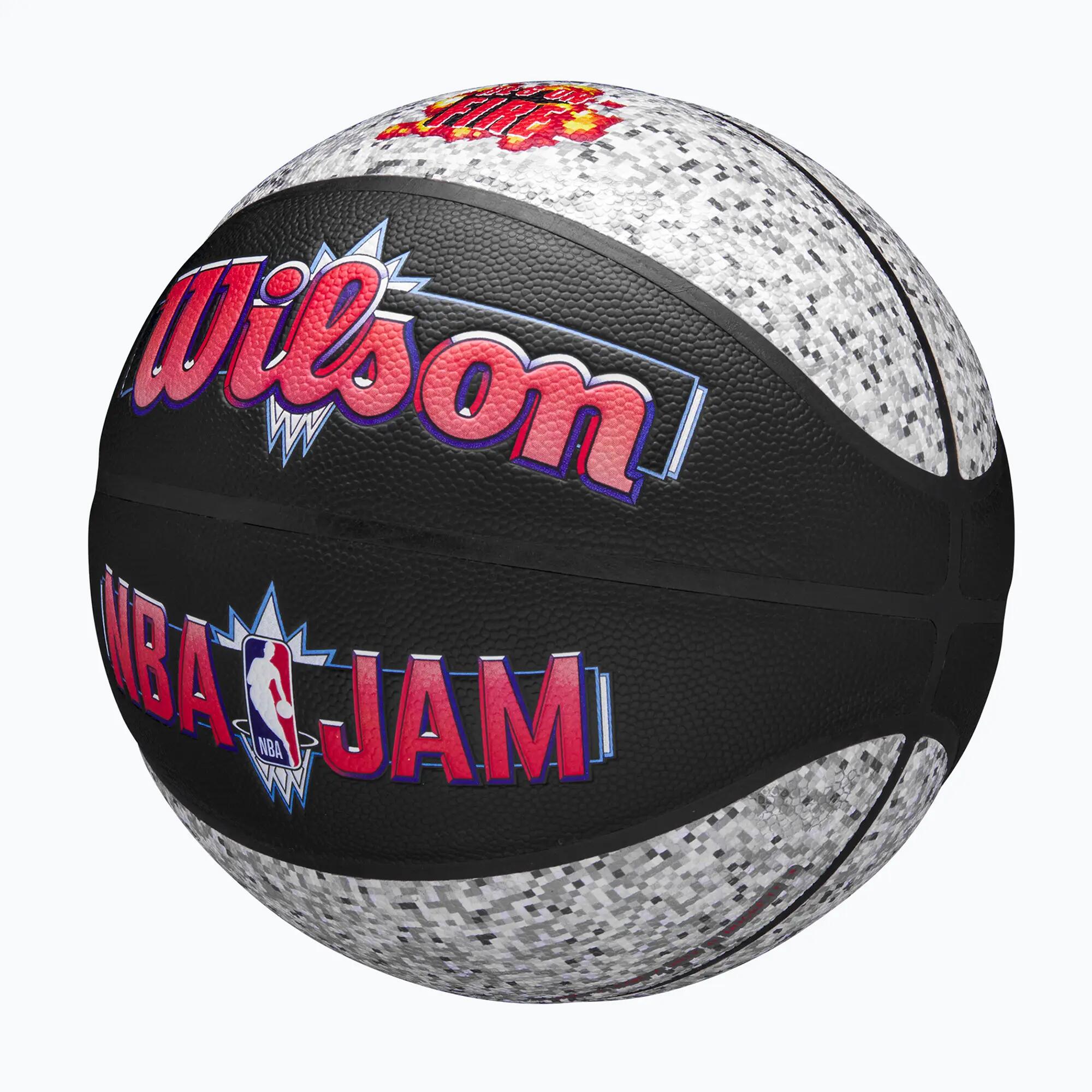 Piłka do koszykówki Wilson NBA Jam Indoor Outdoor black/grey rozmiar 7 3/7