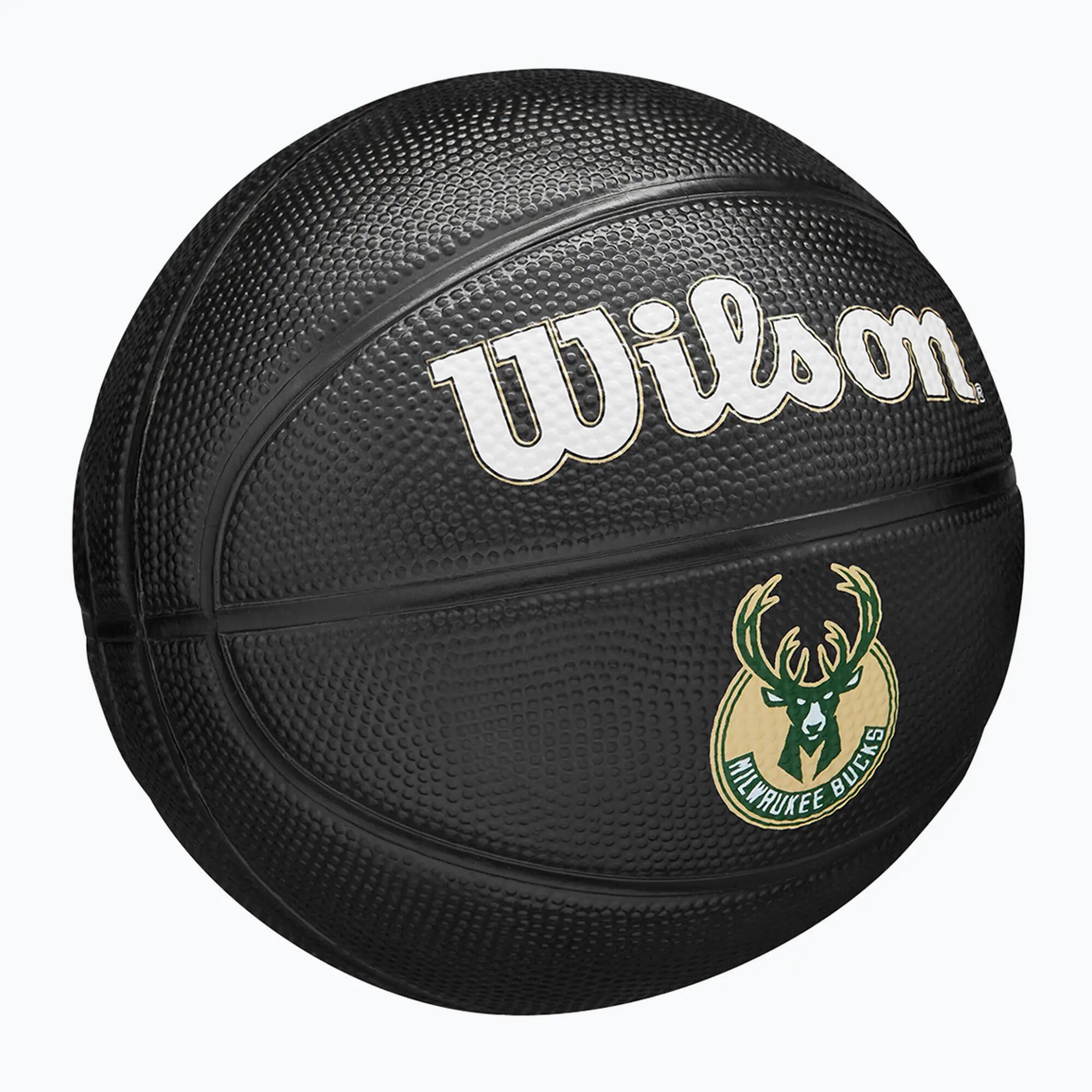 Mini bola de basquetebol Milwaukee Bucks para crianças/jovens Team Tribute 2/7
