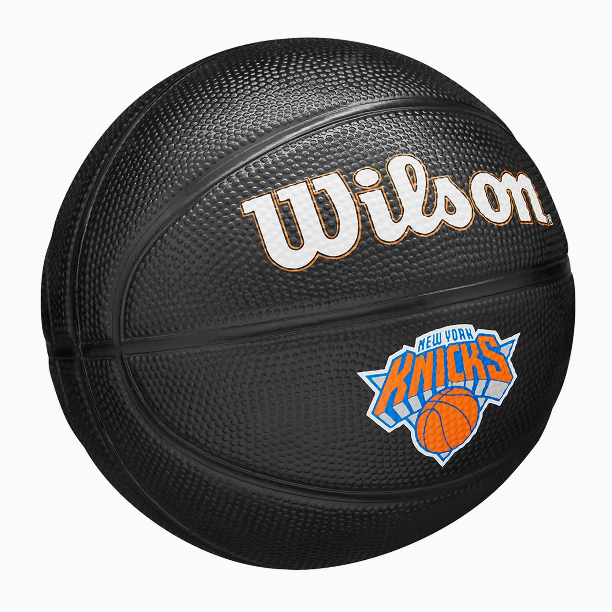 Piłka do koszykówki dziecięca Wilson NBA Team Tribute Mini New York Knicks black 2/7