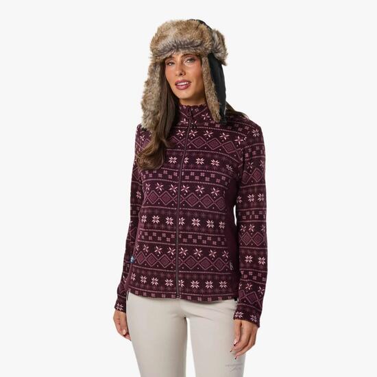 Bluza Polarowa Rozpinana Wędrówki Kobieta Idre Oddychający