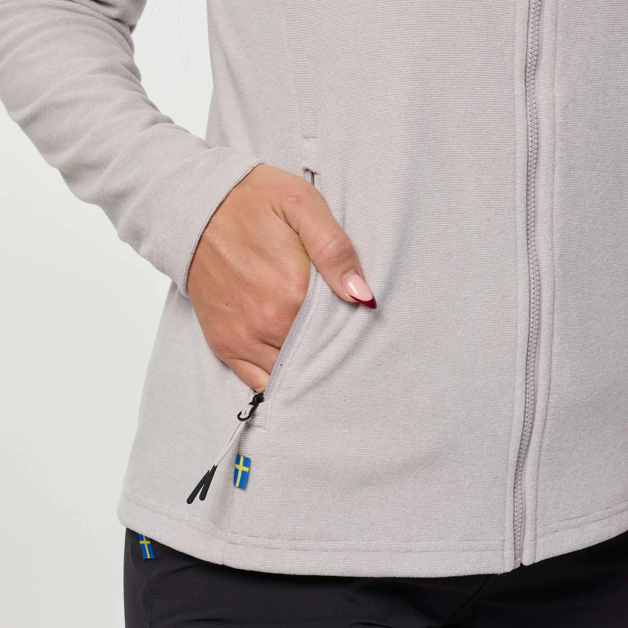 Pile Maniche Lunghe Full-Zip Escursionismo Donna Regolare Lofoten 6/8