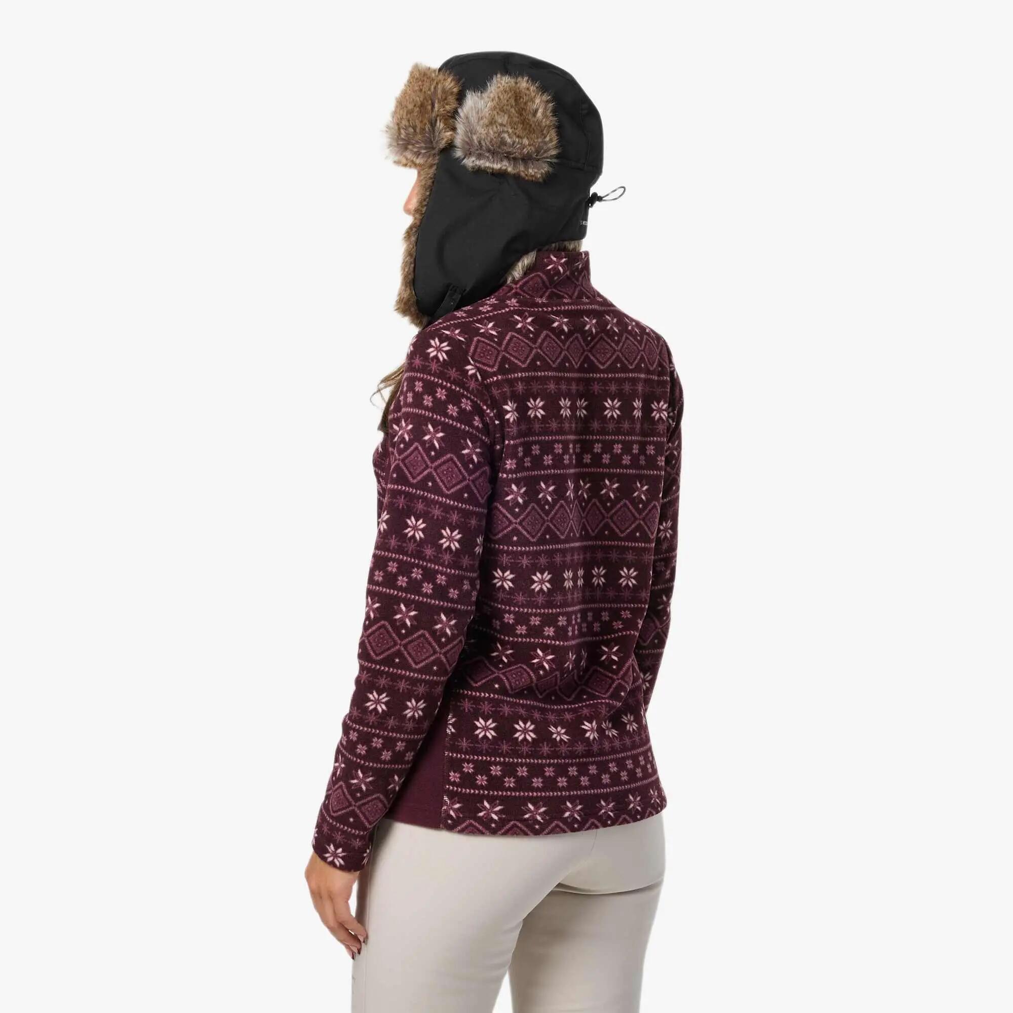 Pile Maniche Lunghe Full-Zip Escursionismo Donna Traspirante Idre 2/7