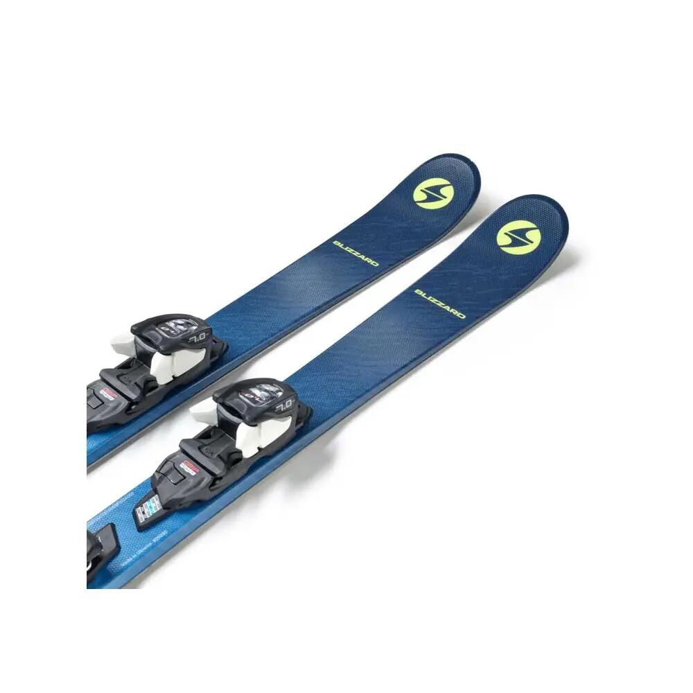Pack De Ski Rustler Twin Jr + Fixations Fdt Jr7 Wb Blue Garçon 8/8