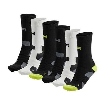 Xtreme - hoge fietssokken - unisex - 6-pack - wit - wielrensokken