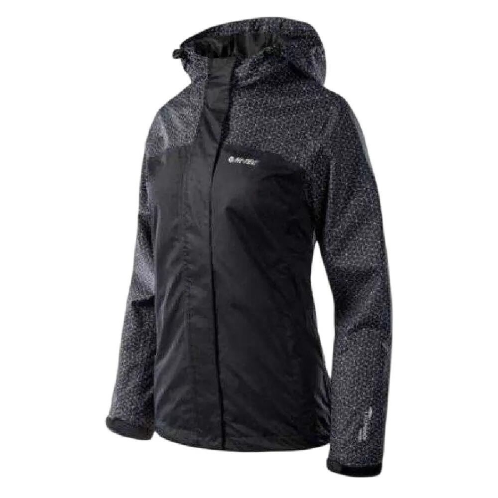 Giacca Impermeabile Fantasia Donna Hi-Tec Monsa II Nero 3/6