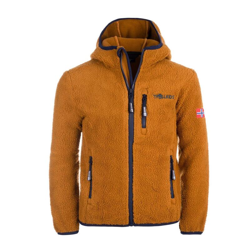 Veste polaire enfant Mandal bronze/bleu marine