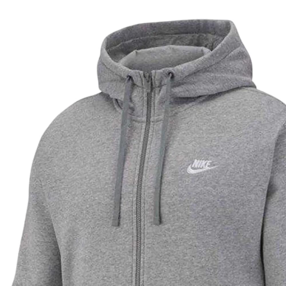 Heren NSW Clubhoodie met volledige ritssluiting (Grijs) 3/5