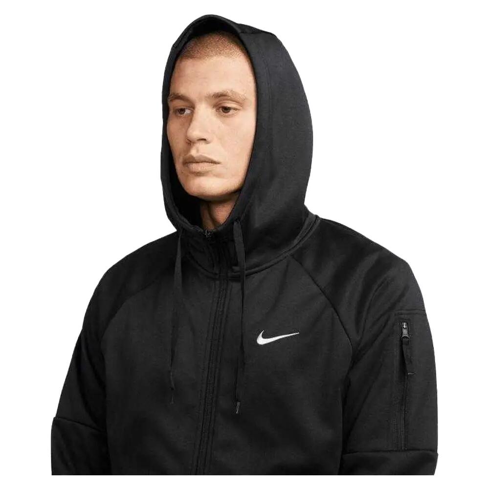 Heren ThermaFit Hoodie (Zwart) 4/5