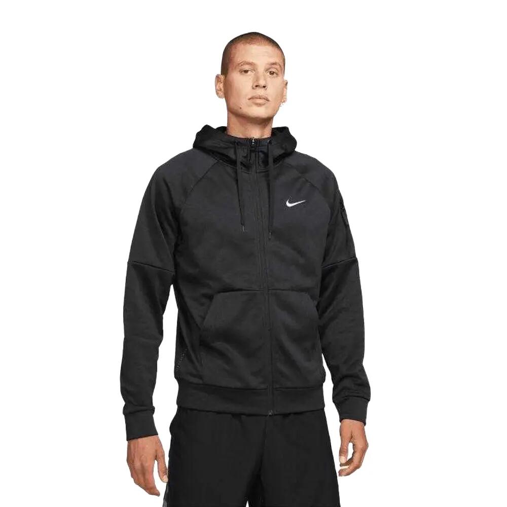 Heren ThermaFit Hoodie (Zwart) 2/5