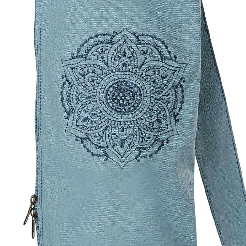 Tela Di Cotone Borsa Per Tappetino Da Yoga Gaiam Niagara Grigio Argento Taglia 7/7