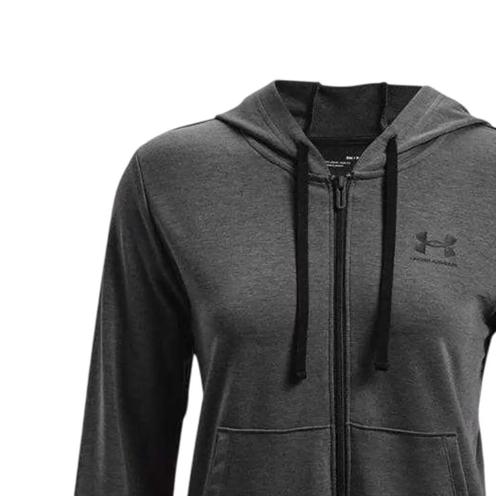 Sudadera con Cremallera Rival Terry para Mujer Gris 3/12