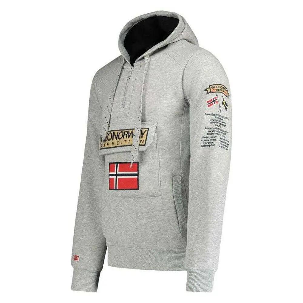 Mens Gymclass Cotton Blend Quarter Zip Sweatshirt (Grey) 5/5
