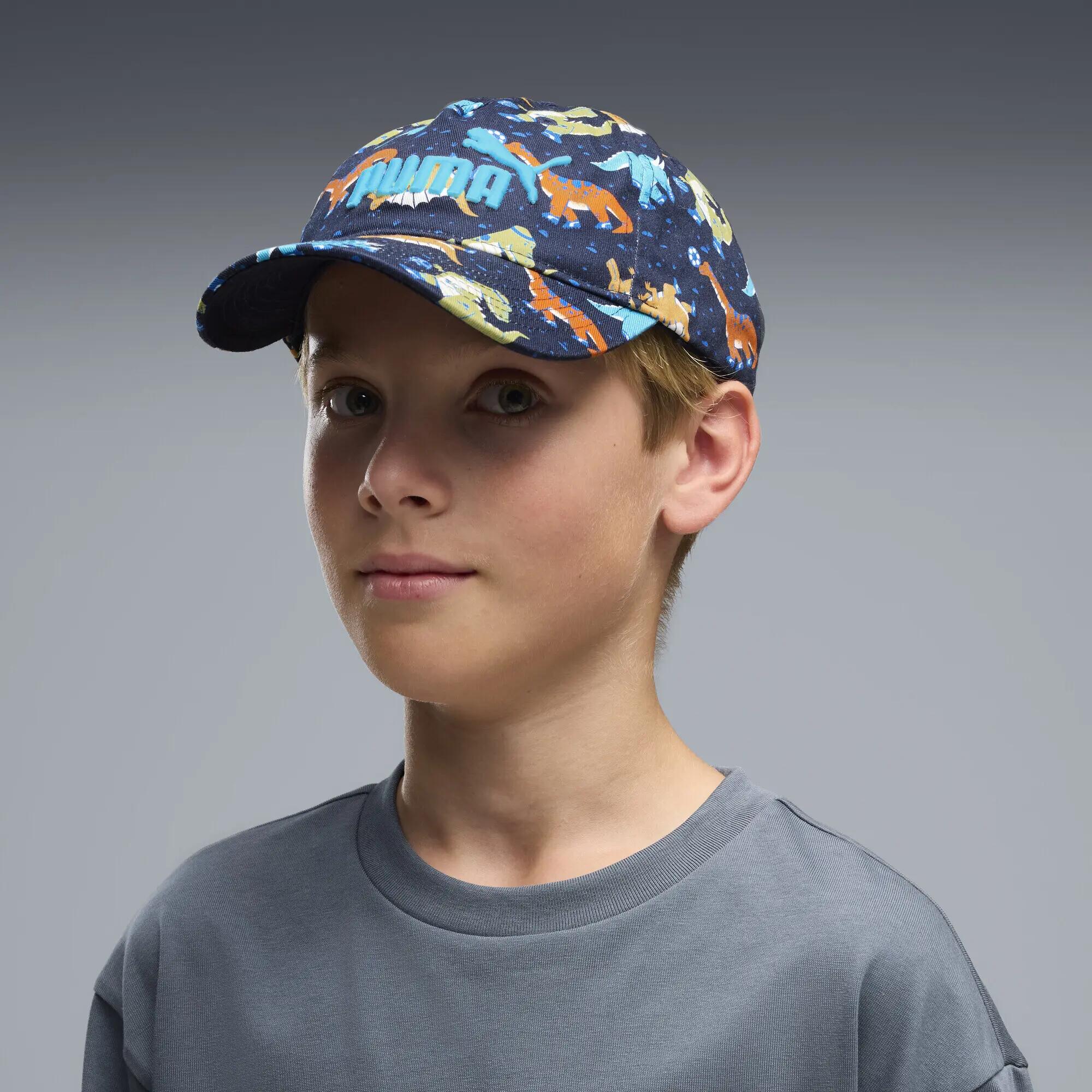 Boné de beisebol com logótipo Essentials No. 1 estampado para jovens PUMA 2/4