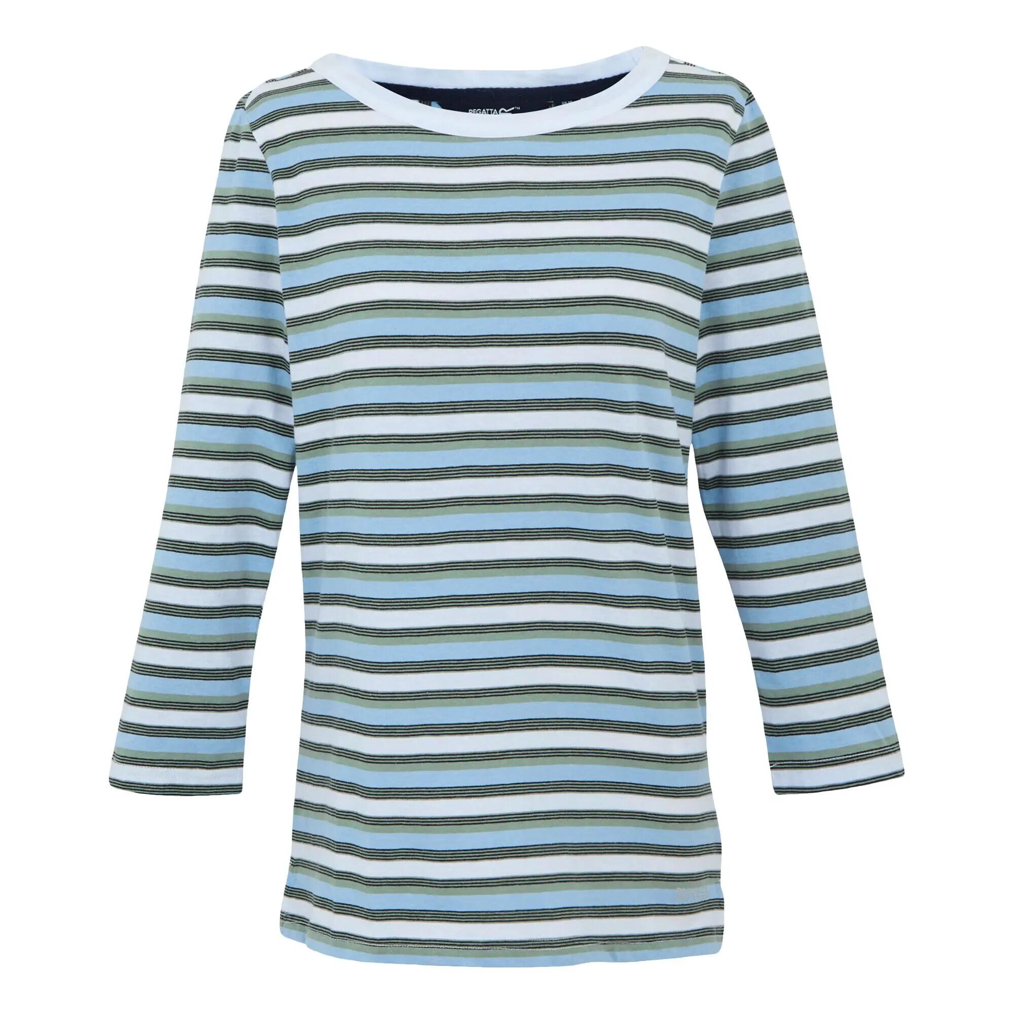 Maglietta A Strisce Donna Regatta Baylette II Bianco 2/7