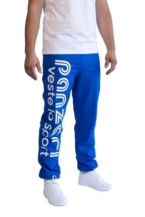 Jogging Panzeri Mixte - Uni H - Bleu Roi / Blanc