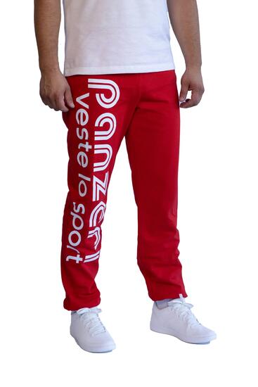 Jogging Panzeri Mixte - Uni H - Rouge / Blanc