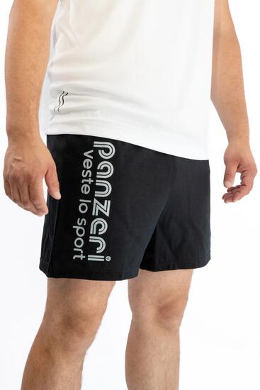 Short Panzeri Mixte - Uni A - Noir / Argent