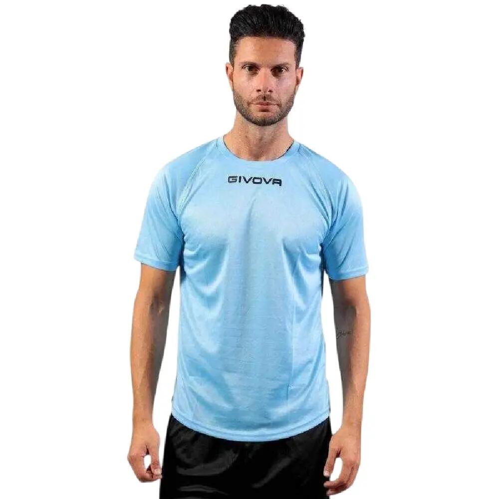 Unisex voetbalshirt voor volwassenen, maat One U (Blauw) 4/6