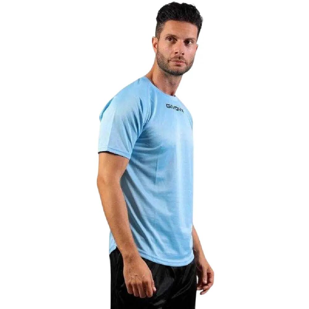 Unisex voetbalshirt voor volwassenen, maat One U (Blauw) 3/6