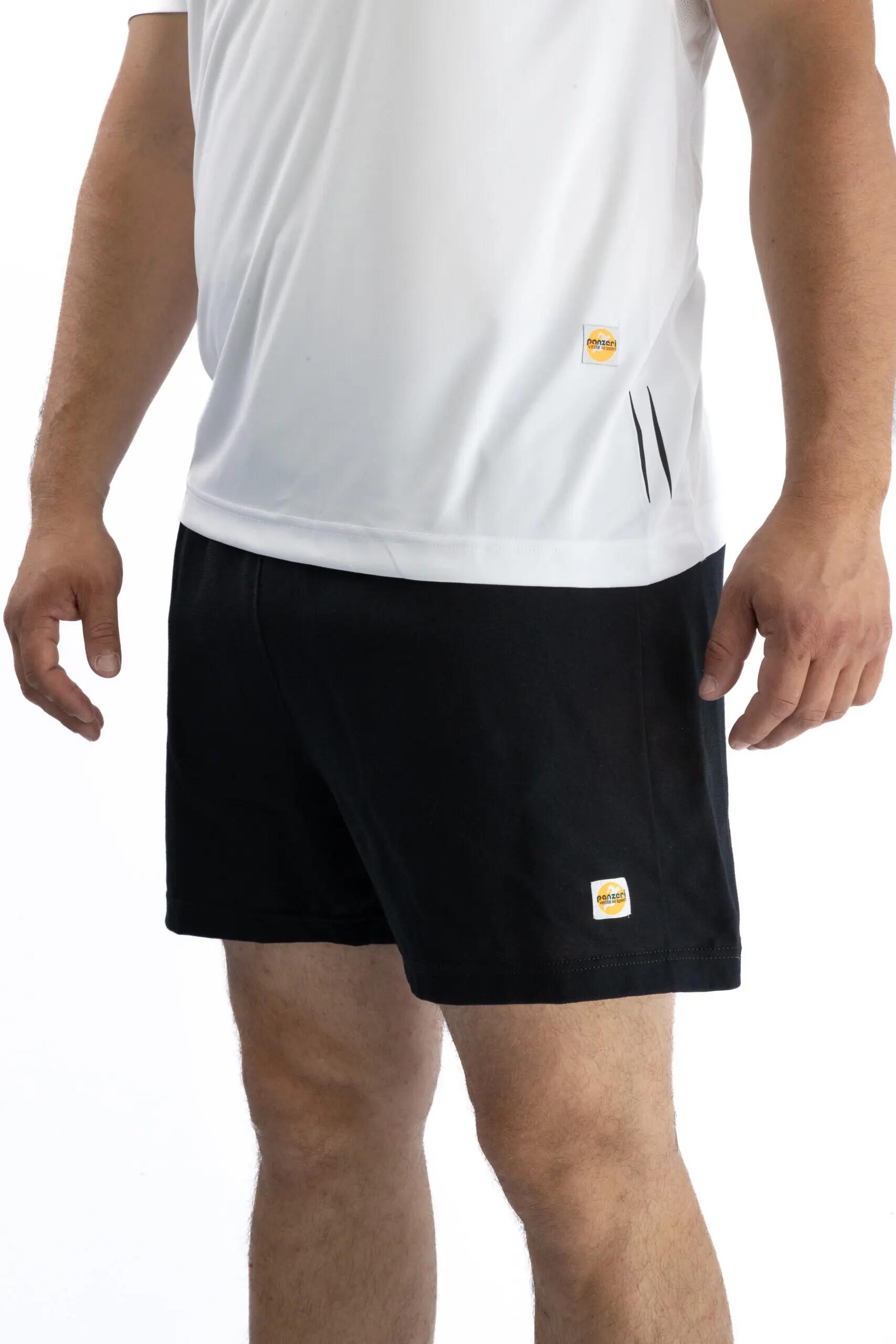 Short Panzeri Mixte  - Uni A - Noir / Rouge 4/4
