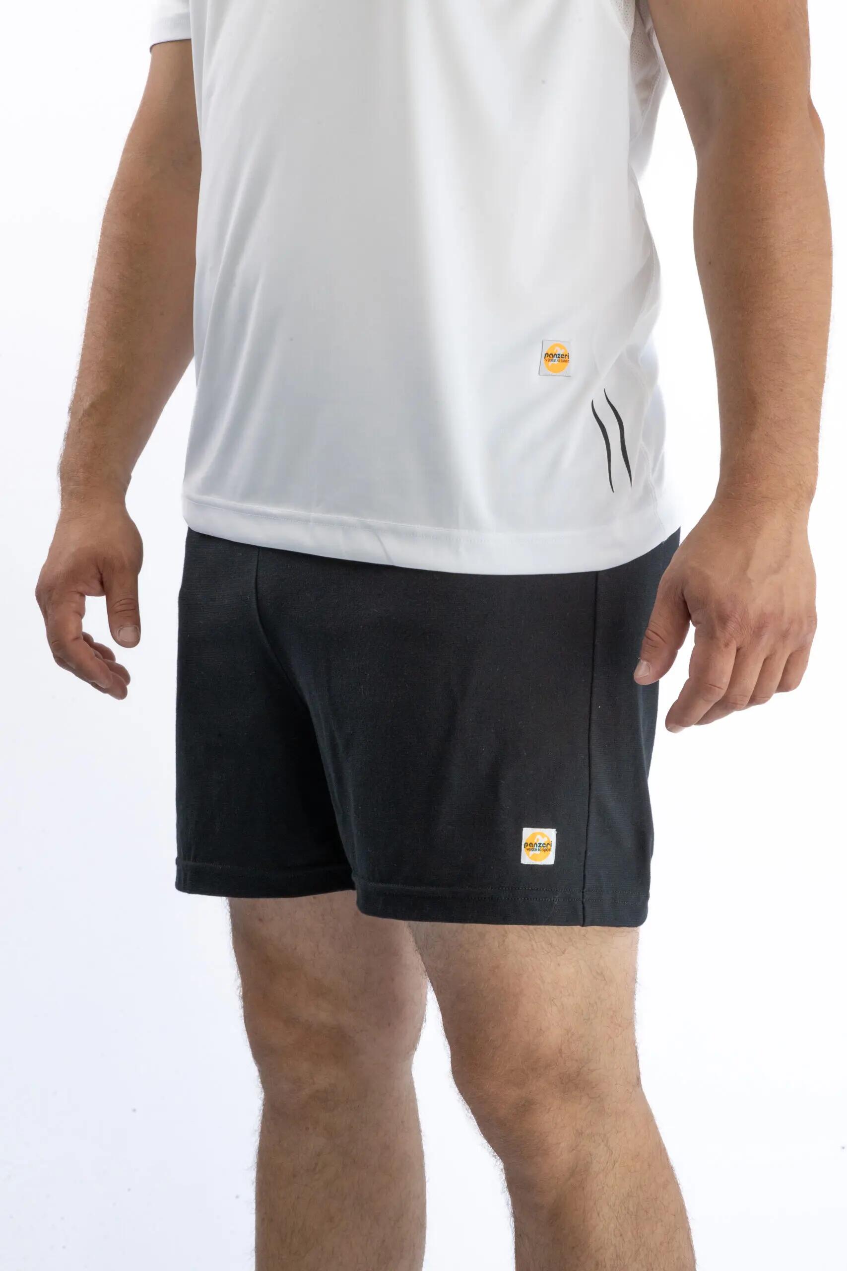 Short Panzeri Mixte  - Uni A - Noir / Argent 5/5
