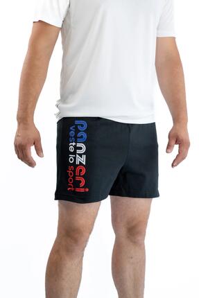 Short Panzeri Mixte - Uni A - Noir / France