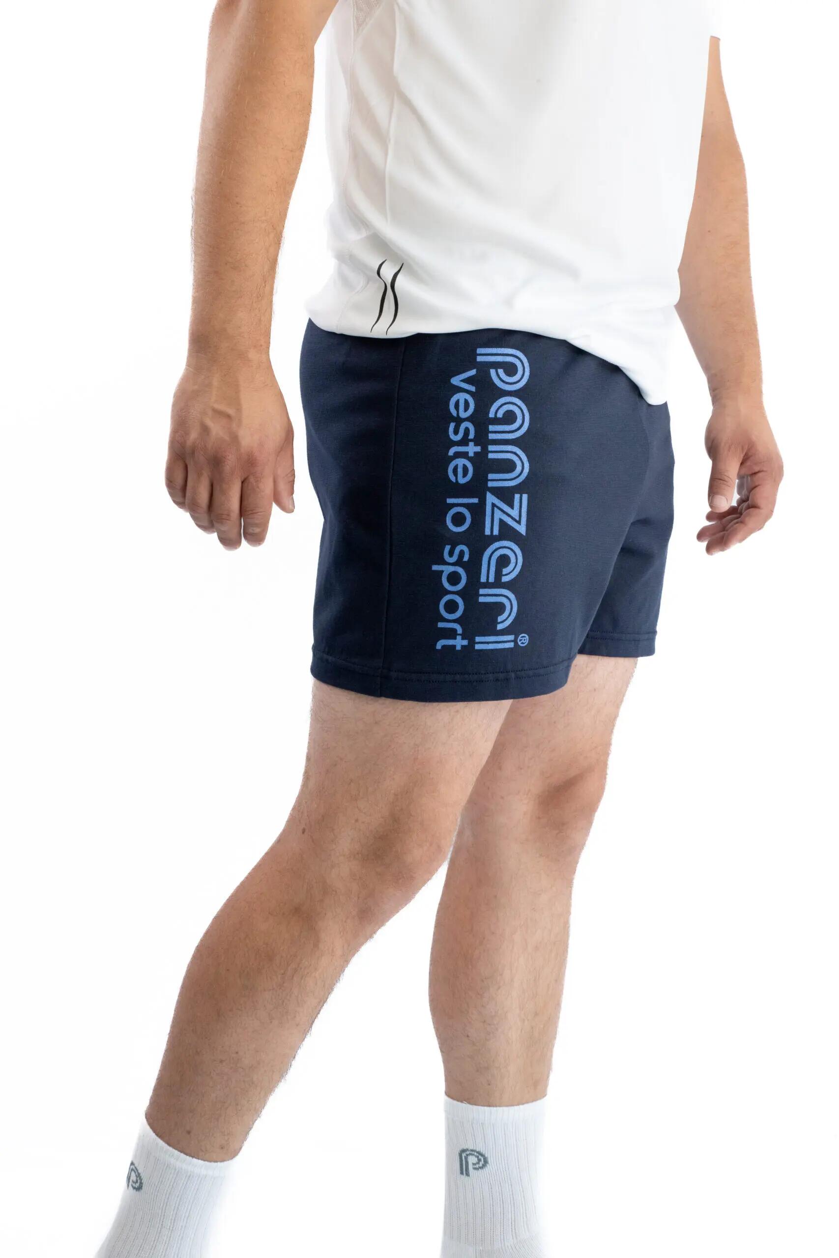 Short Panzeri Mixte  - Uni A - Bleu Marine / Bleu Nacré 4/5