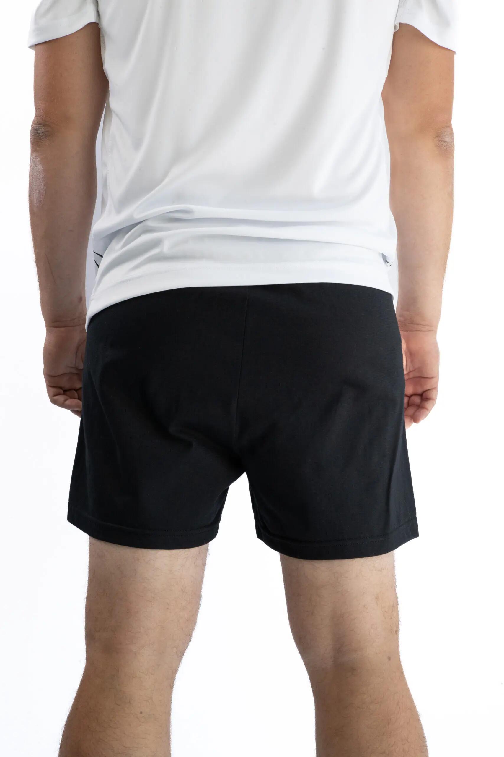 Short Panzeri Mixte  - Uni A - Noir / Rose Fluo 2/5