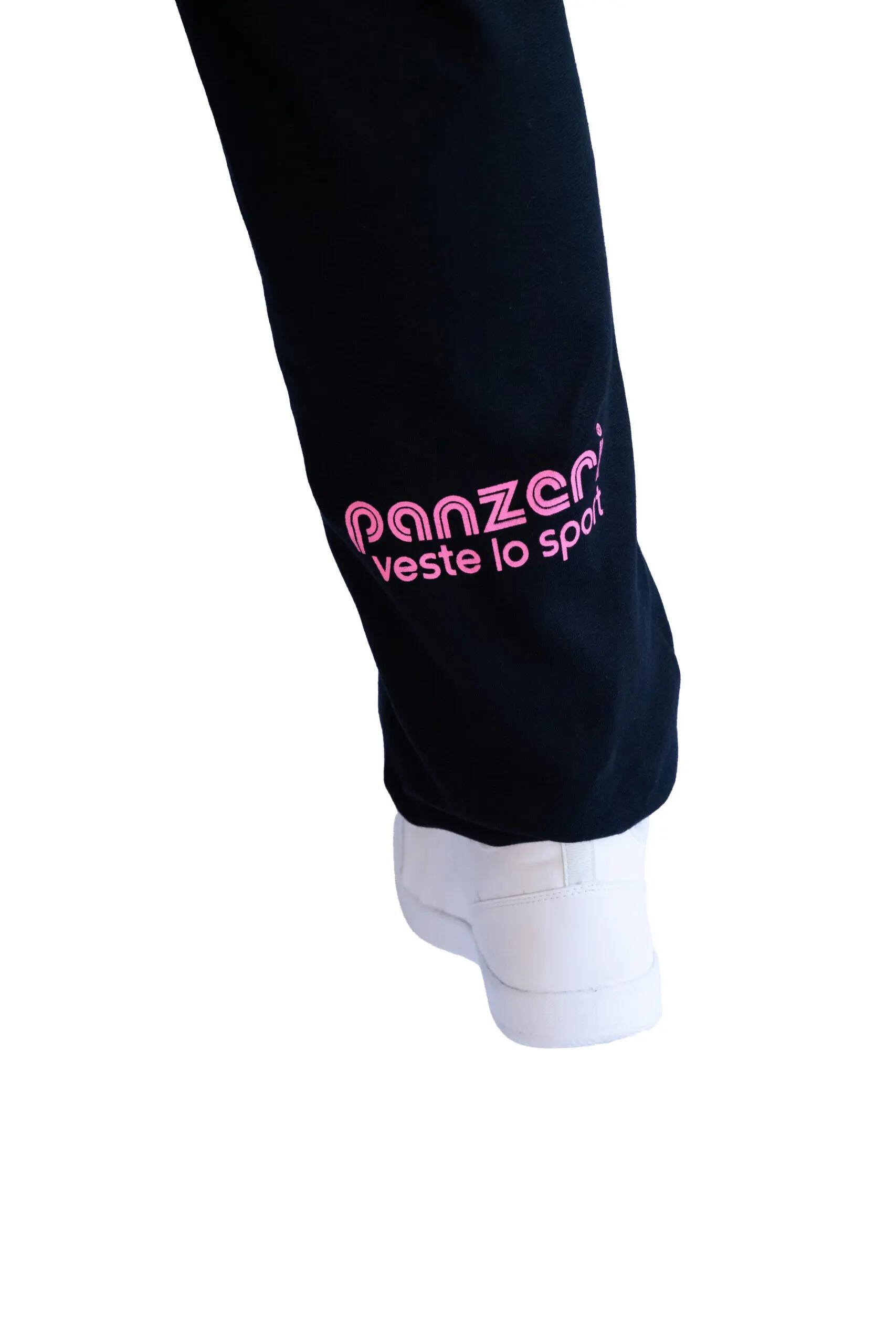 Jogging Panzeri Mixte  - Uni H - Noir / Rose Fluo 6/6