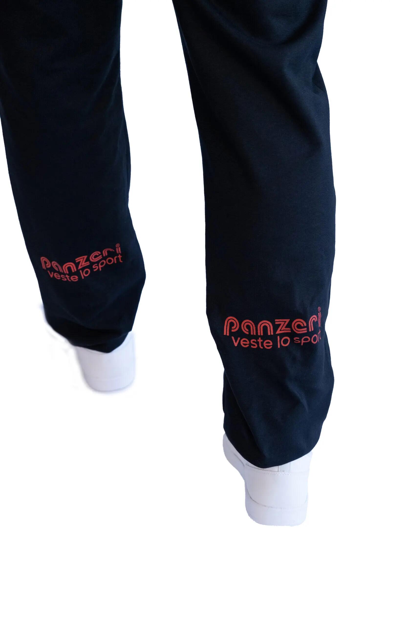Jogging Panzeri Mixte  - Uni H - Noir / Rouge 6/6