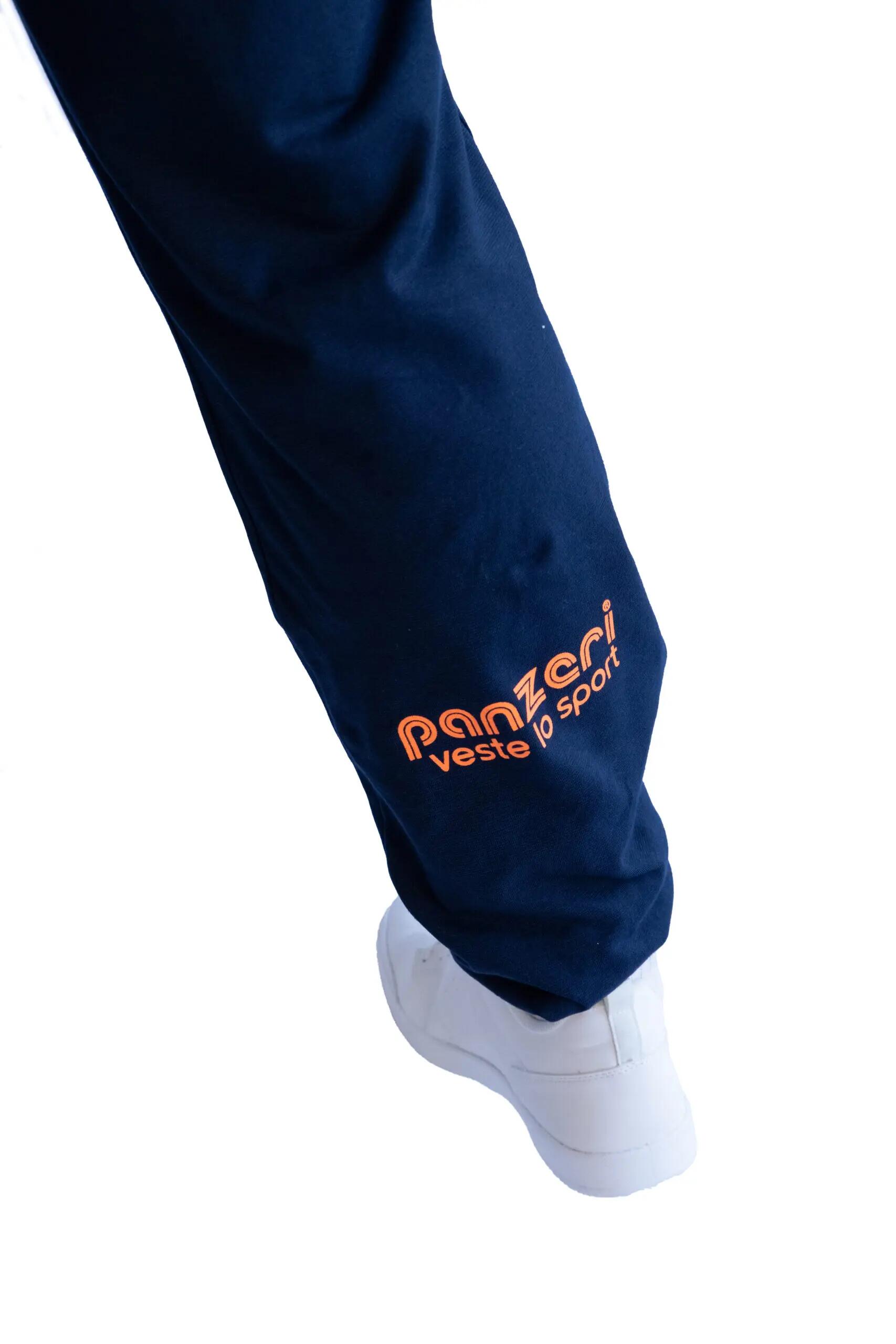 Jogging Panzeri Mixte  - Uni H - Bleu Marine / Orange Fluo 6/6