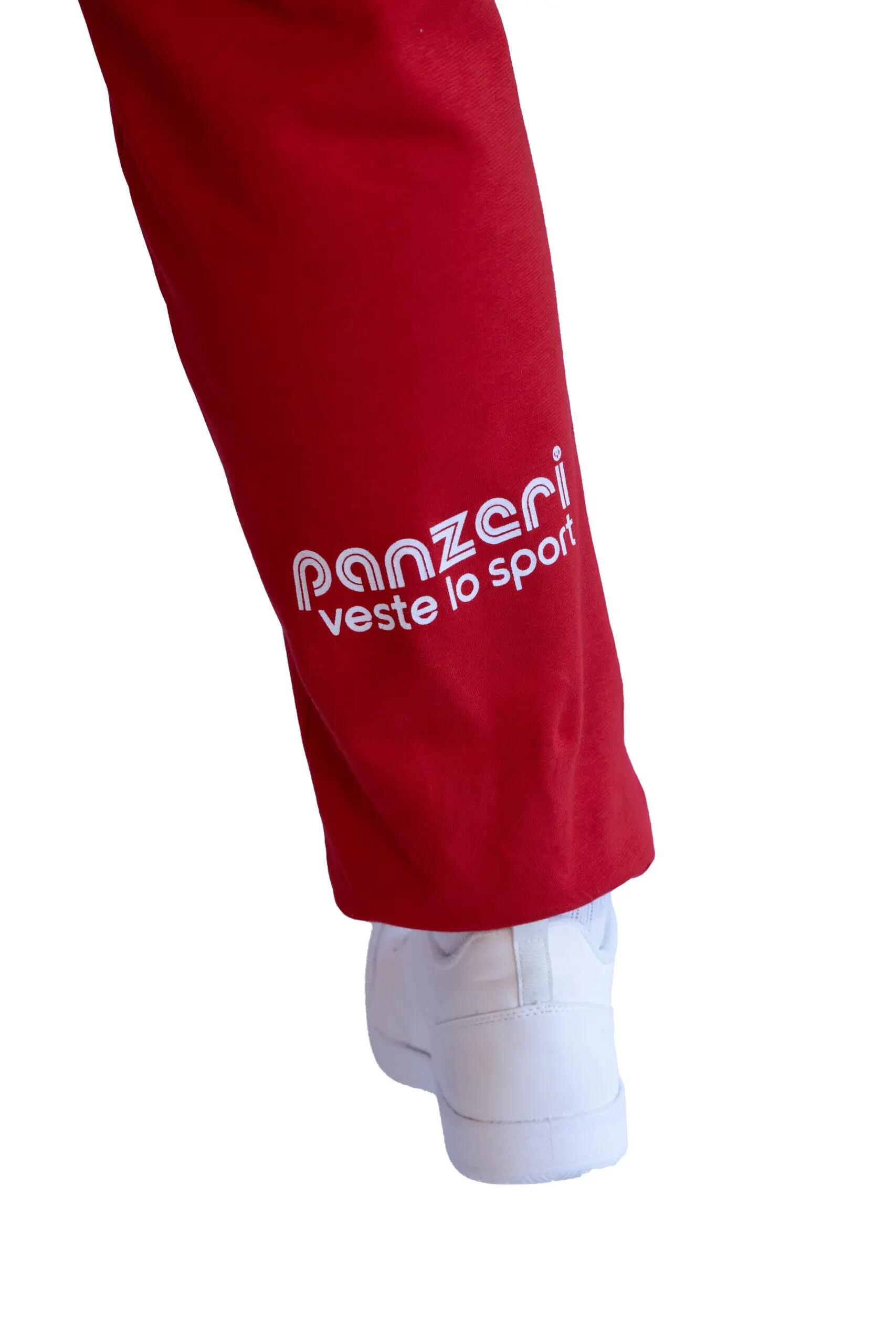 Jogging Panzeri Mixte  - Uni H - Rouge / Blanc 6/6