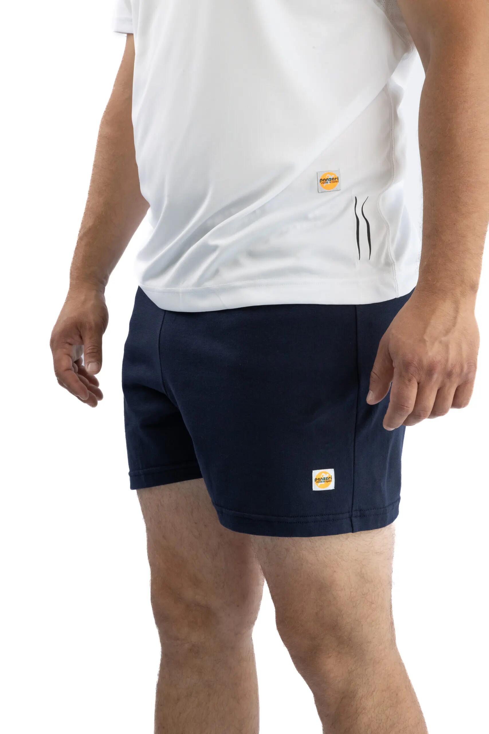Short Panzeri Mixte  - Uni A - Bleu Marine / Bleu Nacré 2/5