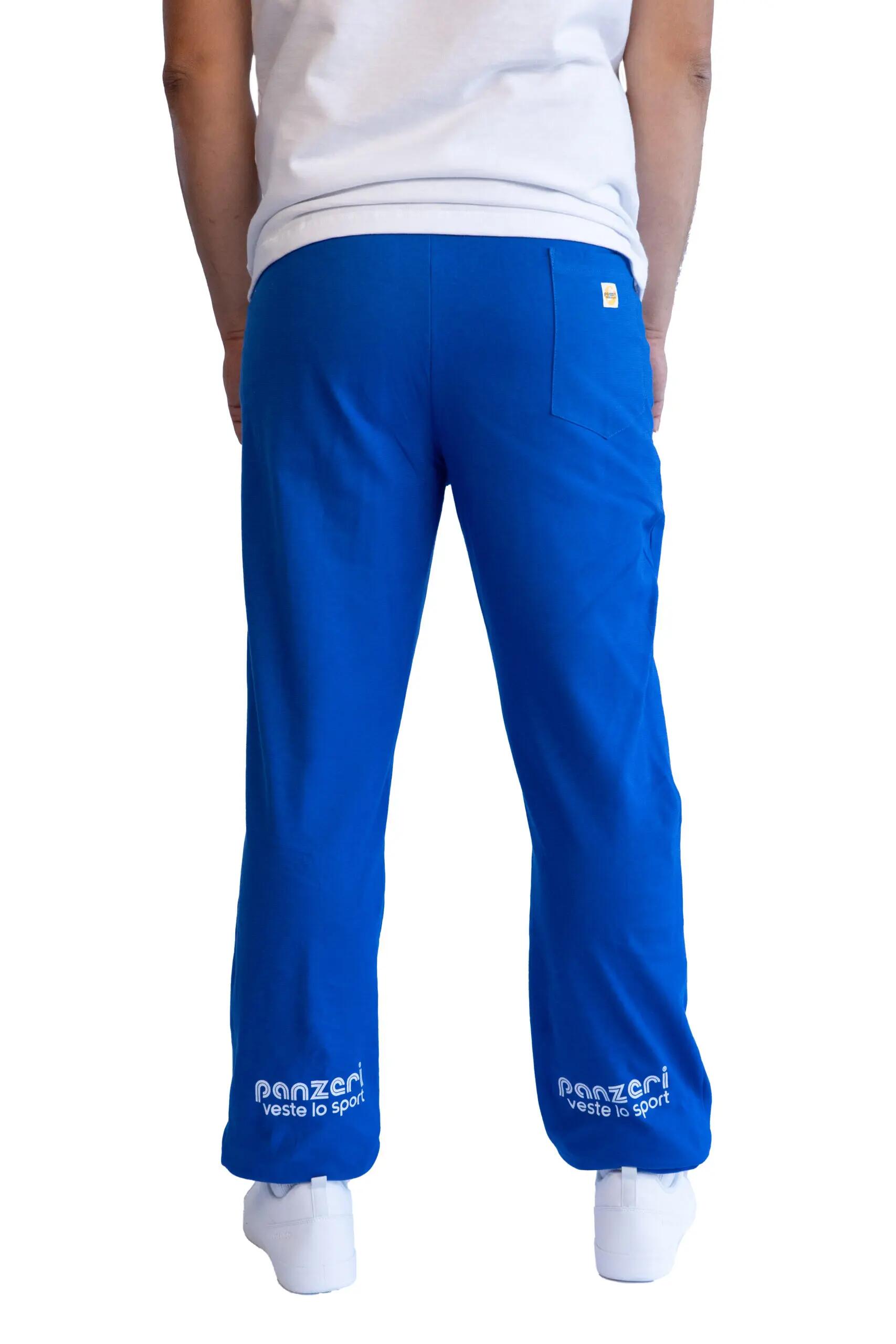 Jogging Panzeri Mixte  - Uni H - Bleu Roi / Blanc 5/6