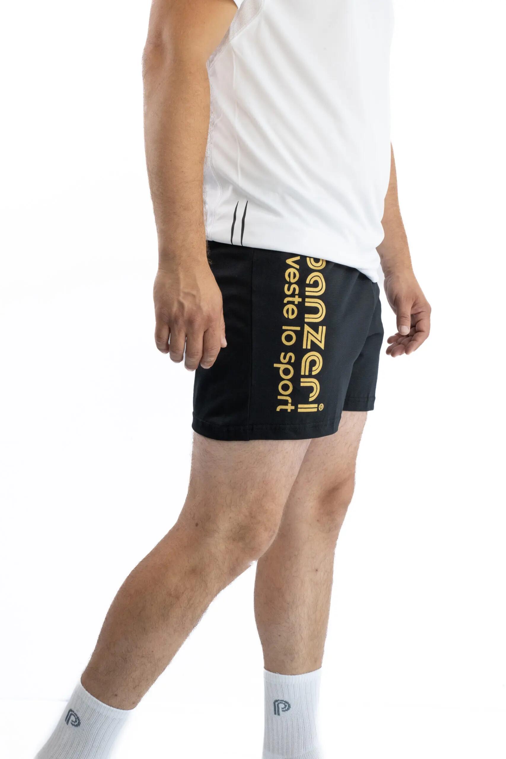 Short Panzeri Mixte  - Uni A - Noir / Or 2/5