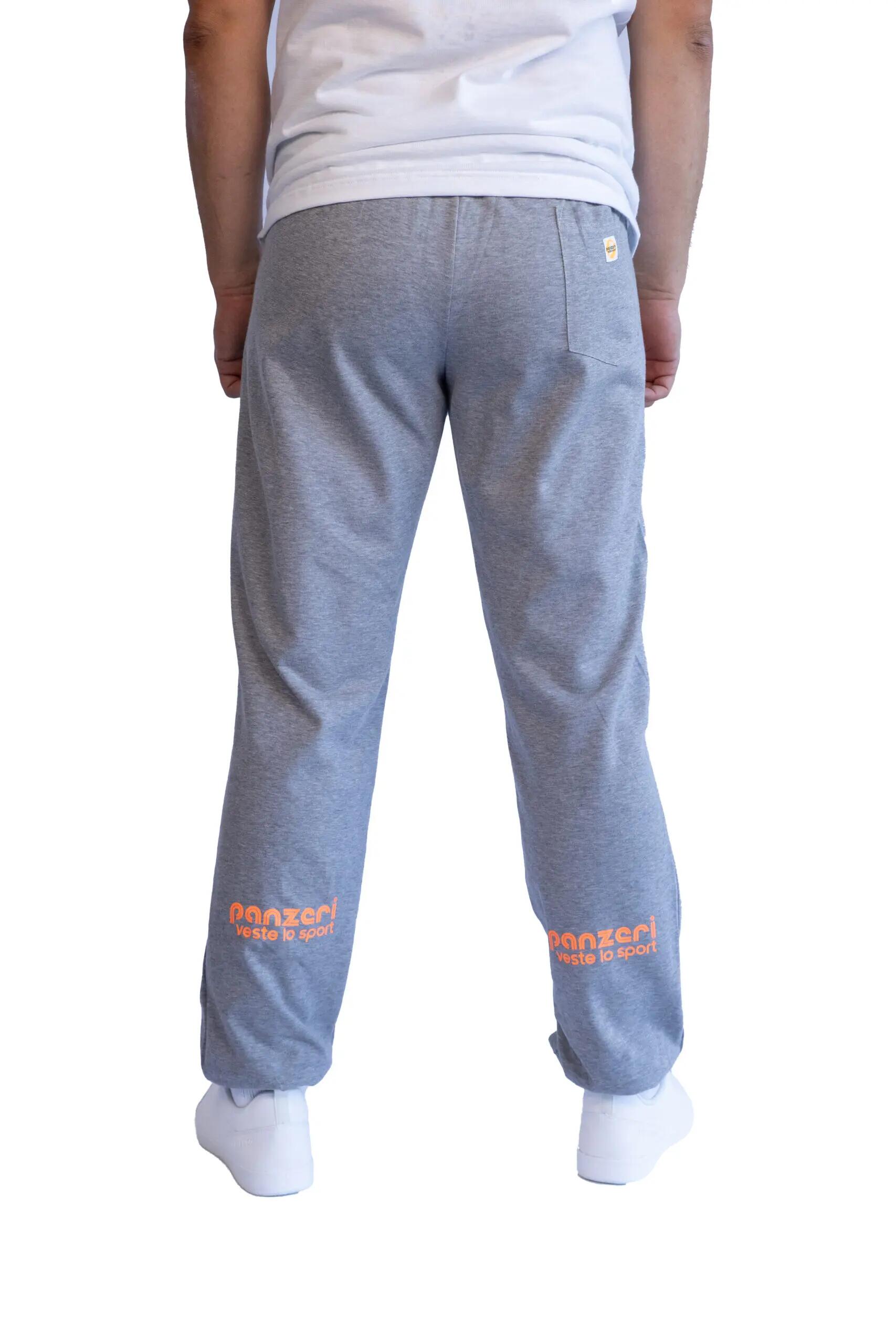 Jogging Panzeri Mixte  - Uni H - Gris Chiné / Orange Fluo 4/6
