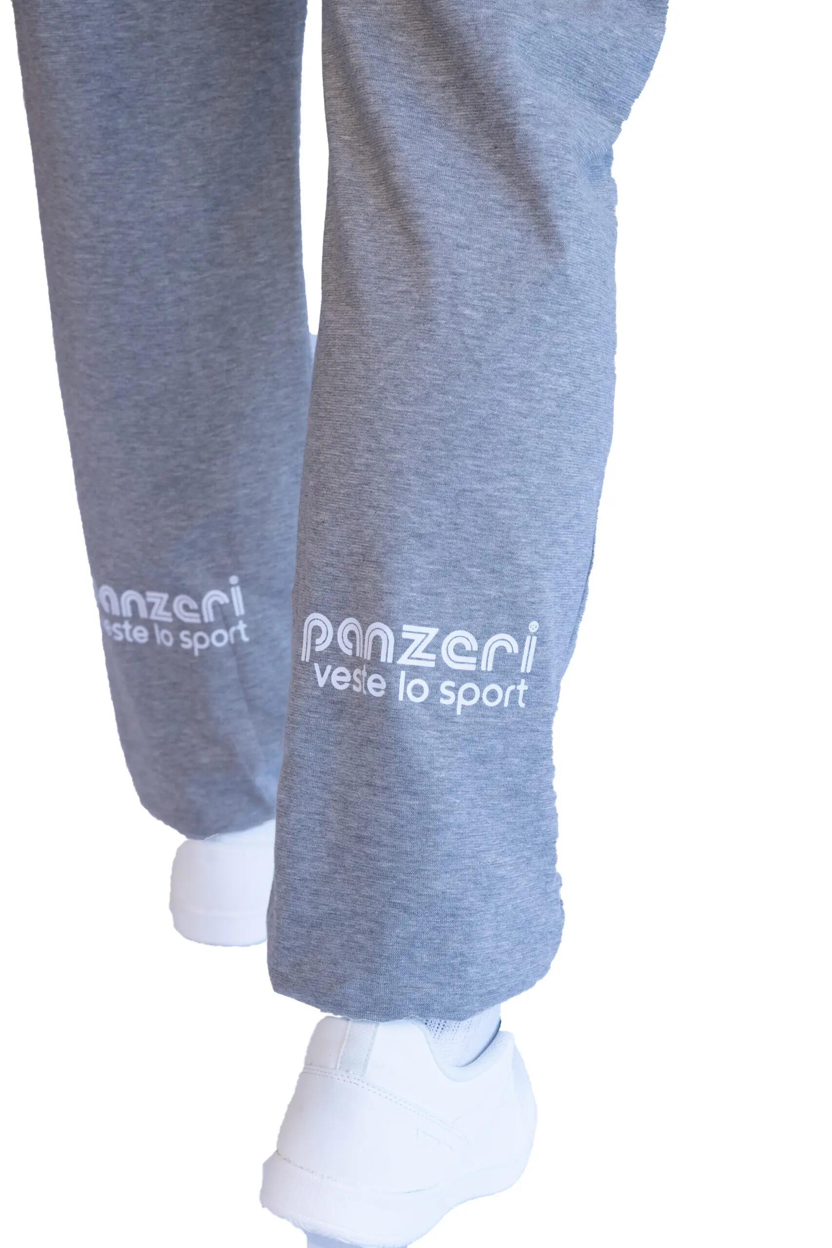 Jogging Panzeri Mixte  - Uni H - Gris Chiné / Blanc 6/6
