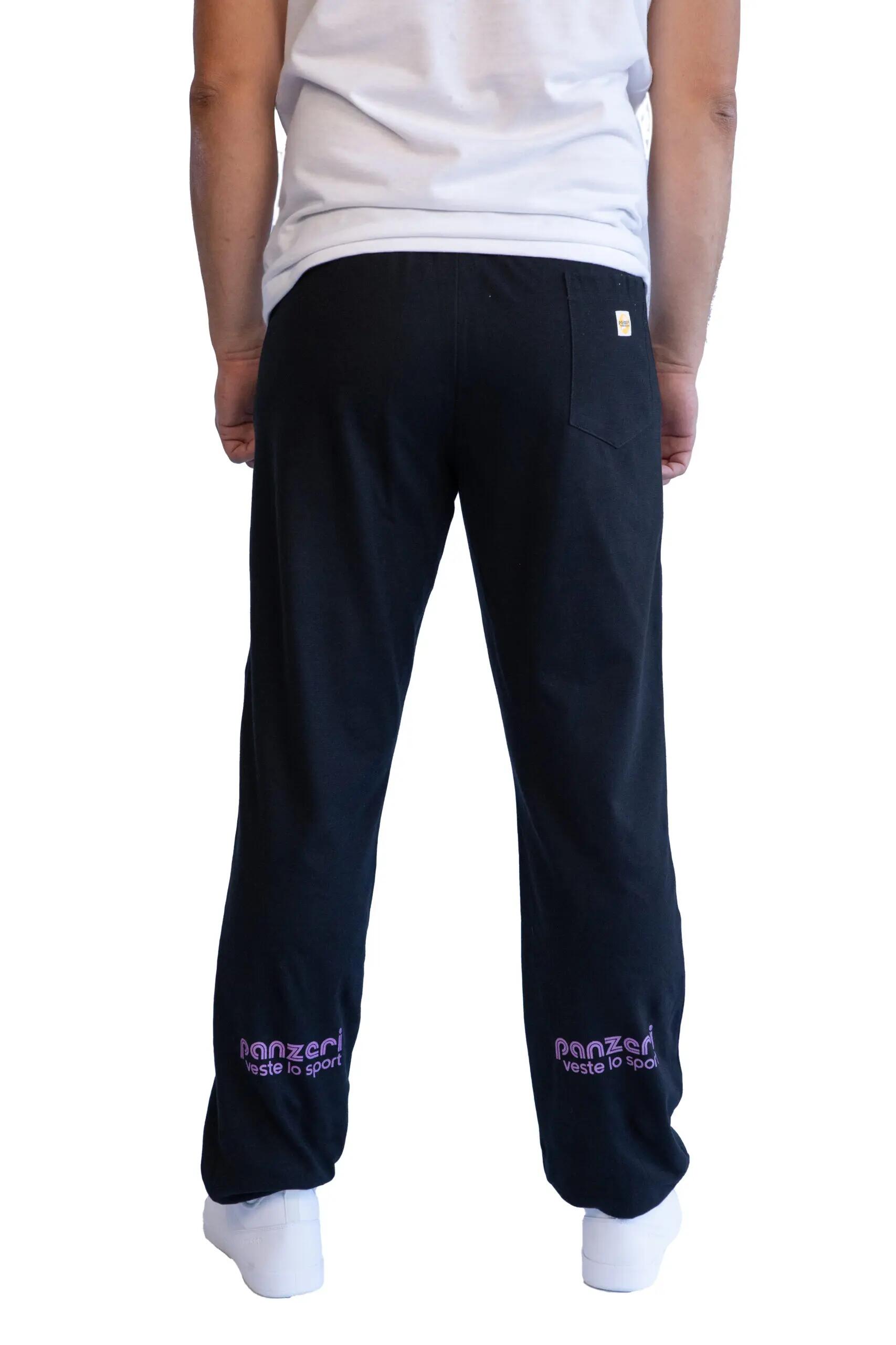 Jogging Panzeri Mixte  - Uni H - Noir / Fuchsia Nacré 3/5