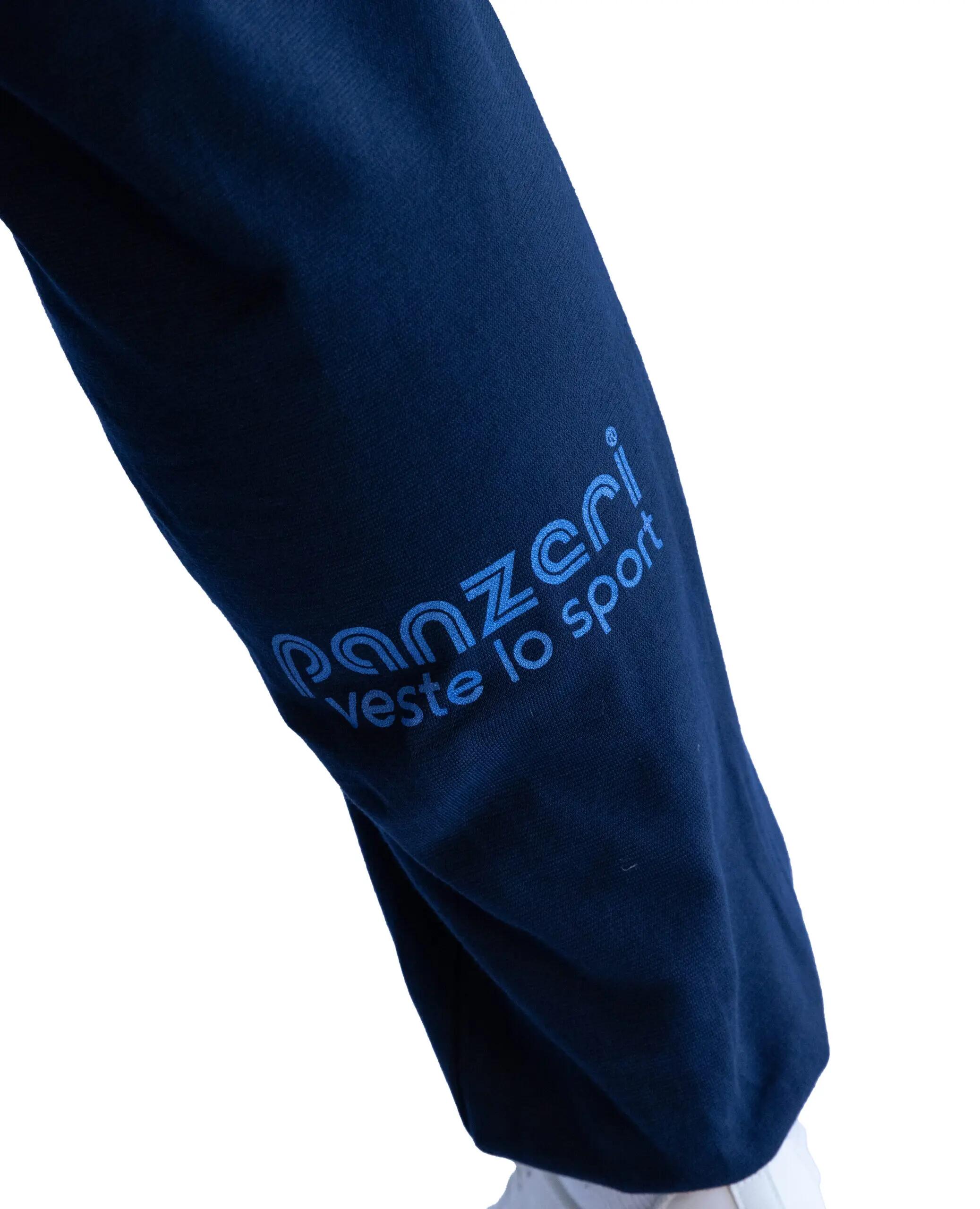 Jogging Panzeri Mixte  - Uni H - Bleu Marine / Bleu Nacré 5/5