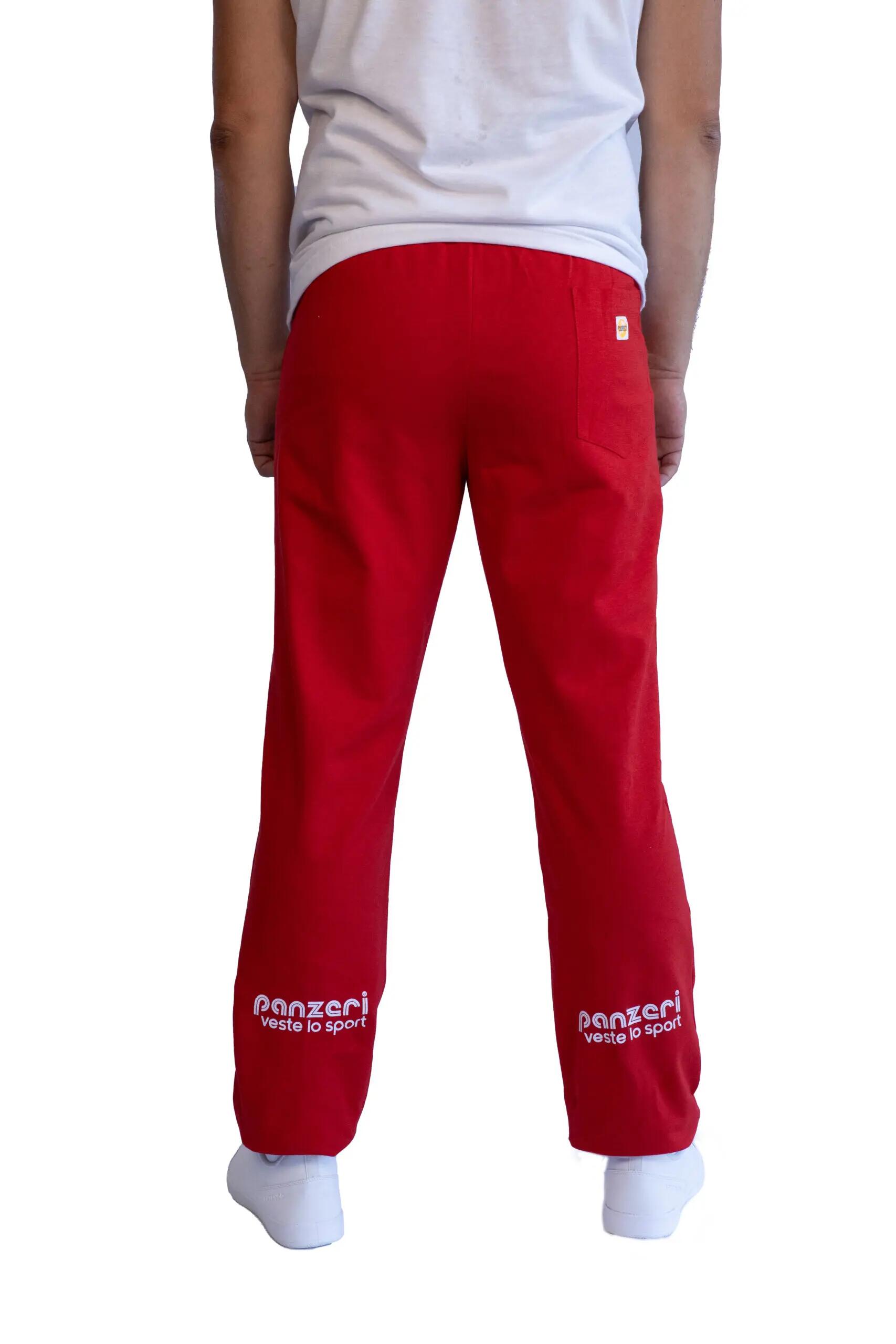 Jogging Panzeri Mixte  - Uni H - Rouge / Blanc 5/6