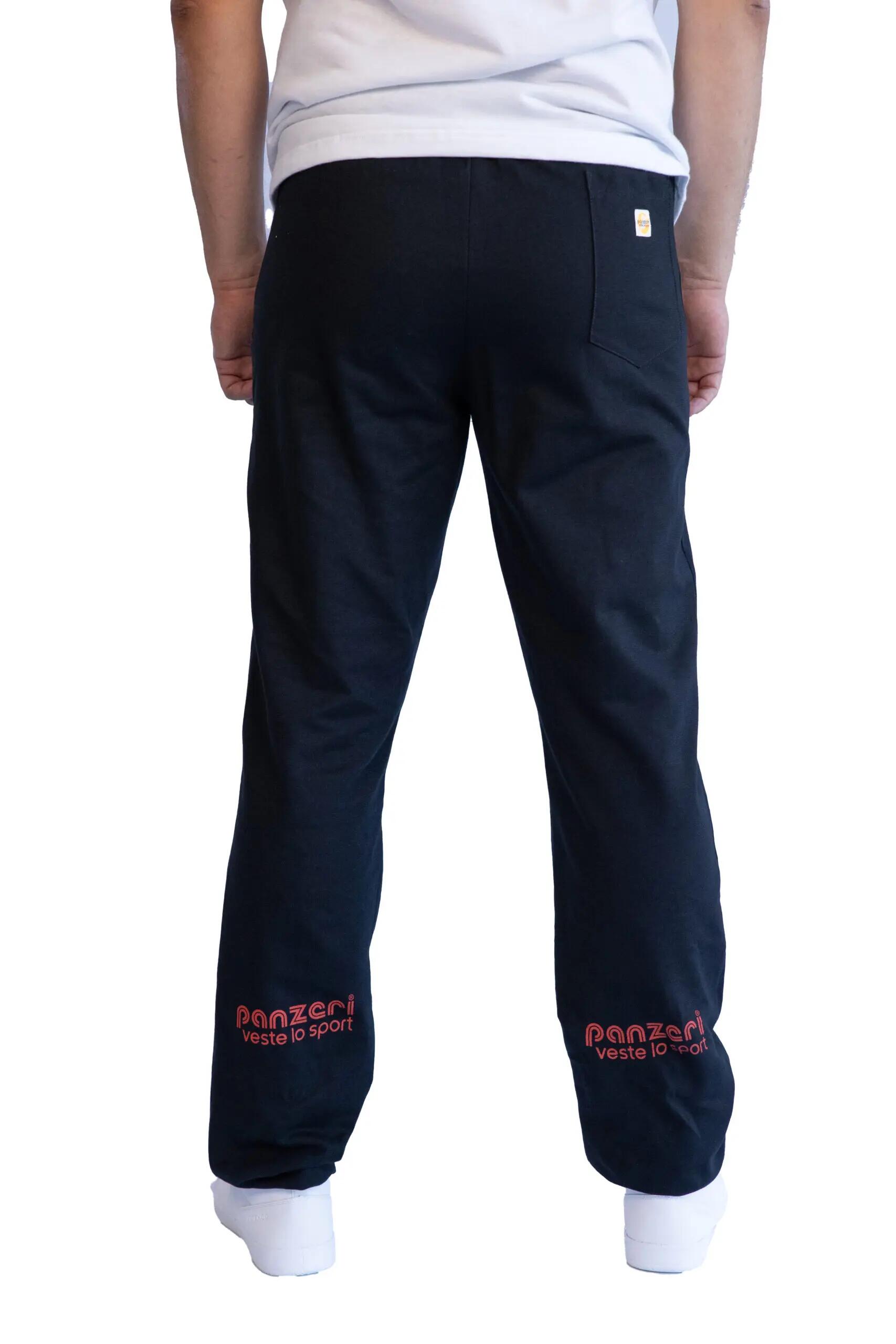 Jogging Panzeri Mixte  - Uni H - Noir / Rouge 4/6